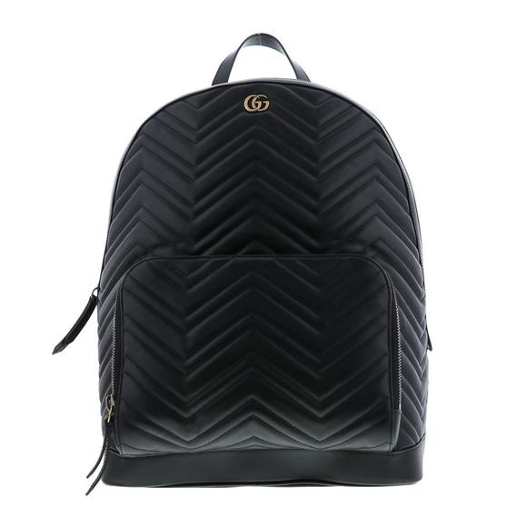 Gucci Handbags - Gucci GG Marmont Backpack Black